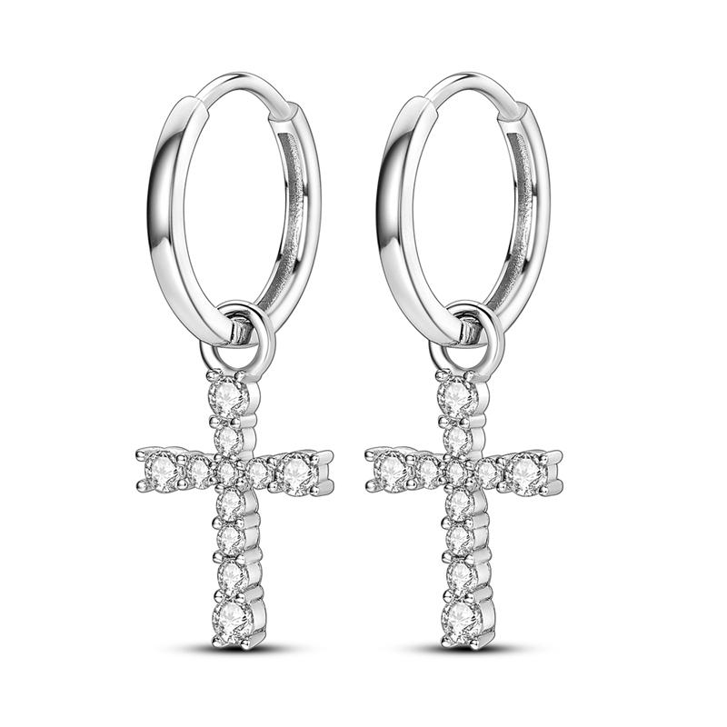 925 Sterling Silver Pendant Earrings Hoop Earrings Dreamcatcher Celtic Knot Cross Earrings for Women Party Fashion Jewelry Gifts