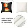 Modern Geometric Pattern Black Throw Pillow Covers Polyester Pillowcase, Sofa Decorative Cushion Cov Headboard Pillow