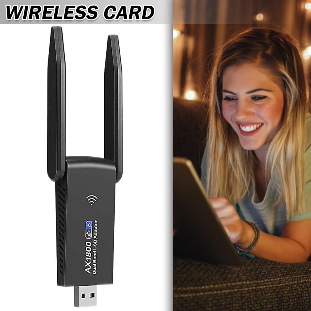 

Lvye 1800 Мбит / с Беспроводной Wifi 6 адаптер USB 3.0 5.0 ГГц Двухдиапазонная антенна ключа для ПК