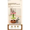 Small Flower Cat Tree with Sisal Scratch Board and Cat Bed, Space-Saving Cat Tower for Indoor Cats, Pet Decor