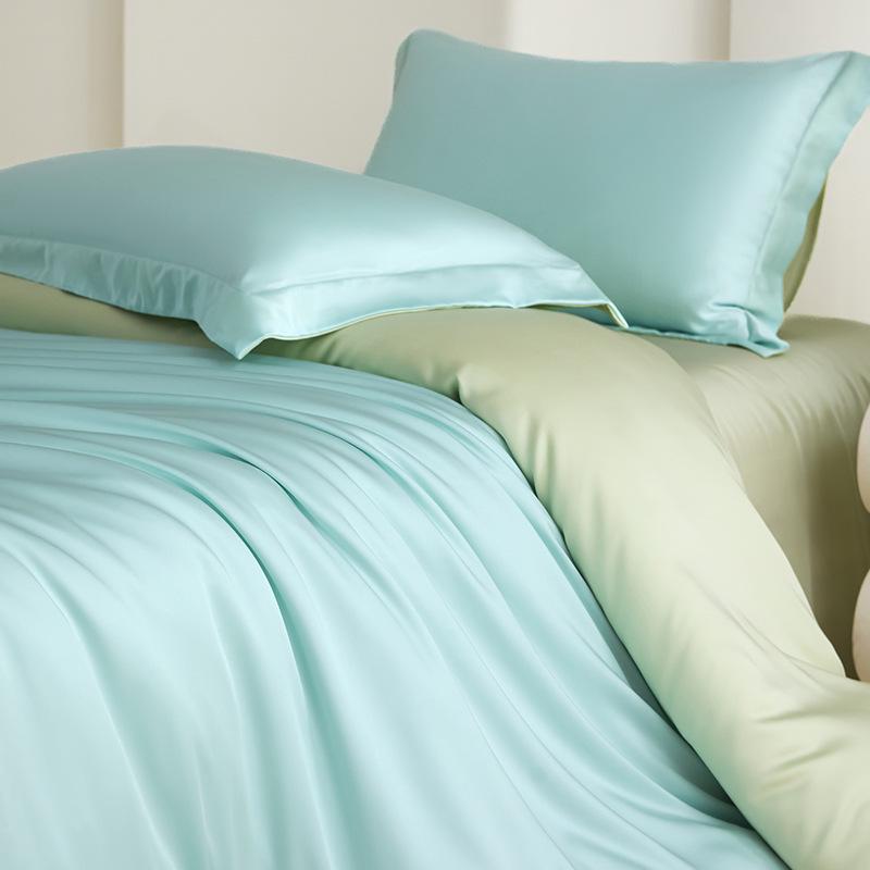 Summer Cooling Tencel Lyocell Ice Silk Bedding Set (4-Piece)