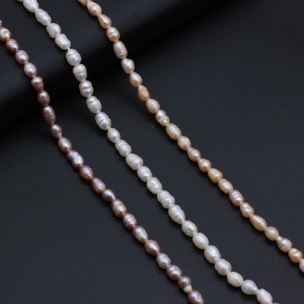 1String, Fashion Women Natural Freshwater Pearl Beads, 4-5mm, for Jewelry Making DIY Crafts, Luxury Bulk Gifts 36cm