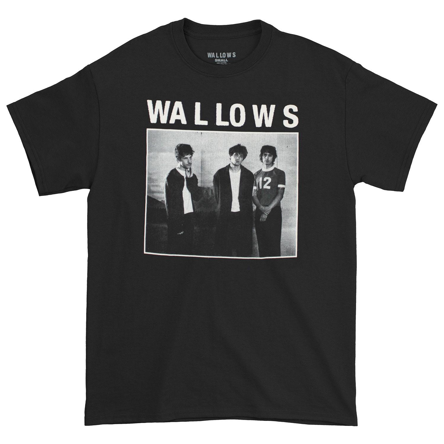 Men s Wallows Group Photo T-shirt Small Black S