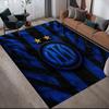 Football Club Internazionale Milano Flannel Pattern Square Carpet,Area Rug,Carpet Rug for Living Room Bedroom Sofa Playroom Decor,Non-slip Floor Mat