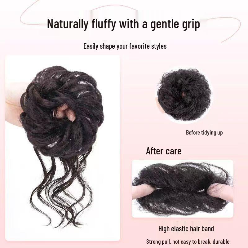Lightweight Curly Hair Bun Maker for Women - Natural Fluffy Dragon Whisker Hairstyle Tool