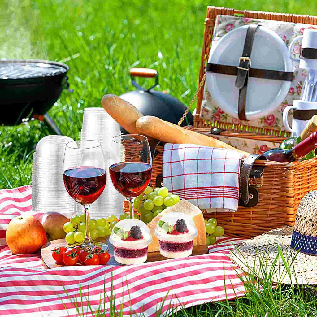 50 de bucăți de unică folosință pentru desert, suport pentru cupcake, cești pentru parchet, iaurt de birou cu capac, fructe