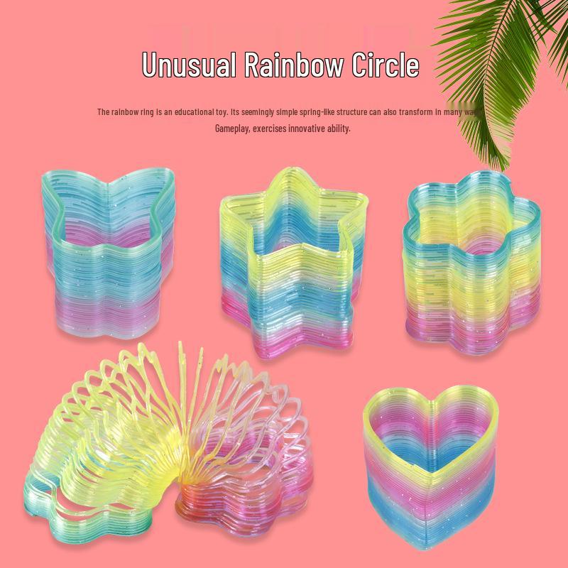 4 Shapes Magic Rainbow Rings: Children's Educational Toy