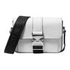 Hudson Monogram Cowhide Crossbody Shoulder Bag Regular Men's Bright White