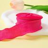 1 Roll Plain Fishtail Yarn Ribbon For Wedding Invitation Flower Bouquets Birthday Party Cake Gifts Packaging Lace Ribbon Decor