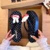 Flat-heeled Casual Flip-flops Women's Thick-soled Summer Popular Simple Home Wear Cool Slippers