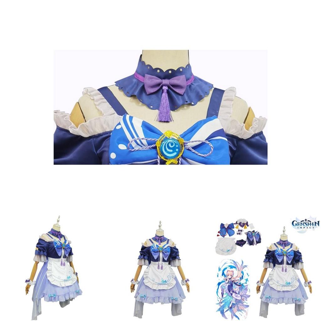 Genshin Impact Sangonomiya Kokomi Meisje Cosplay Kostuum Voor Rollenspel En Halloween