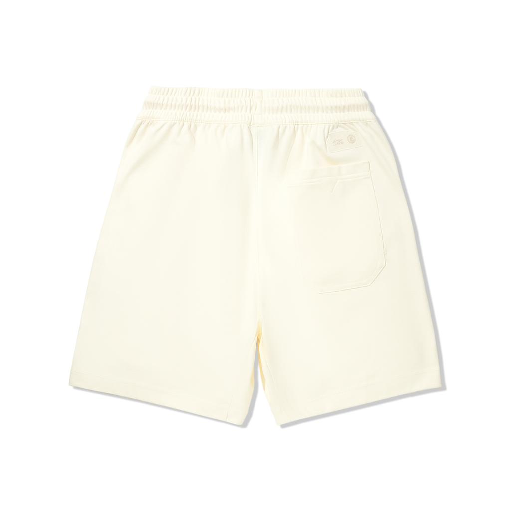 Li Ning X Jackie Chan Collaboration Kung Fu Series Sports Minimalist Solid Color Loose Casual Shorts Men shorts Paper-White AKSV533-1