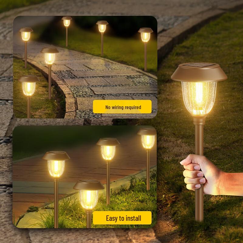 Solar Tungsten-Style Garden Lawn Light