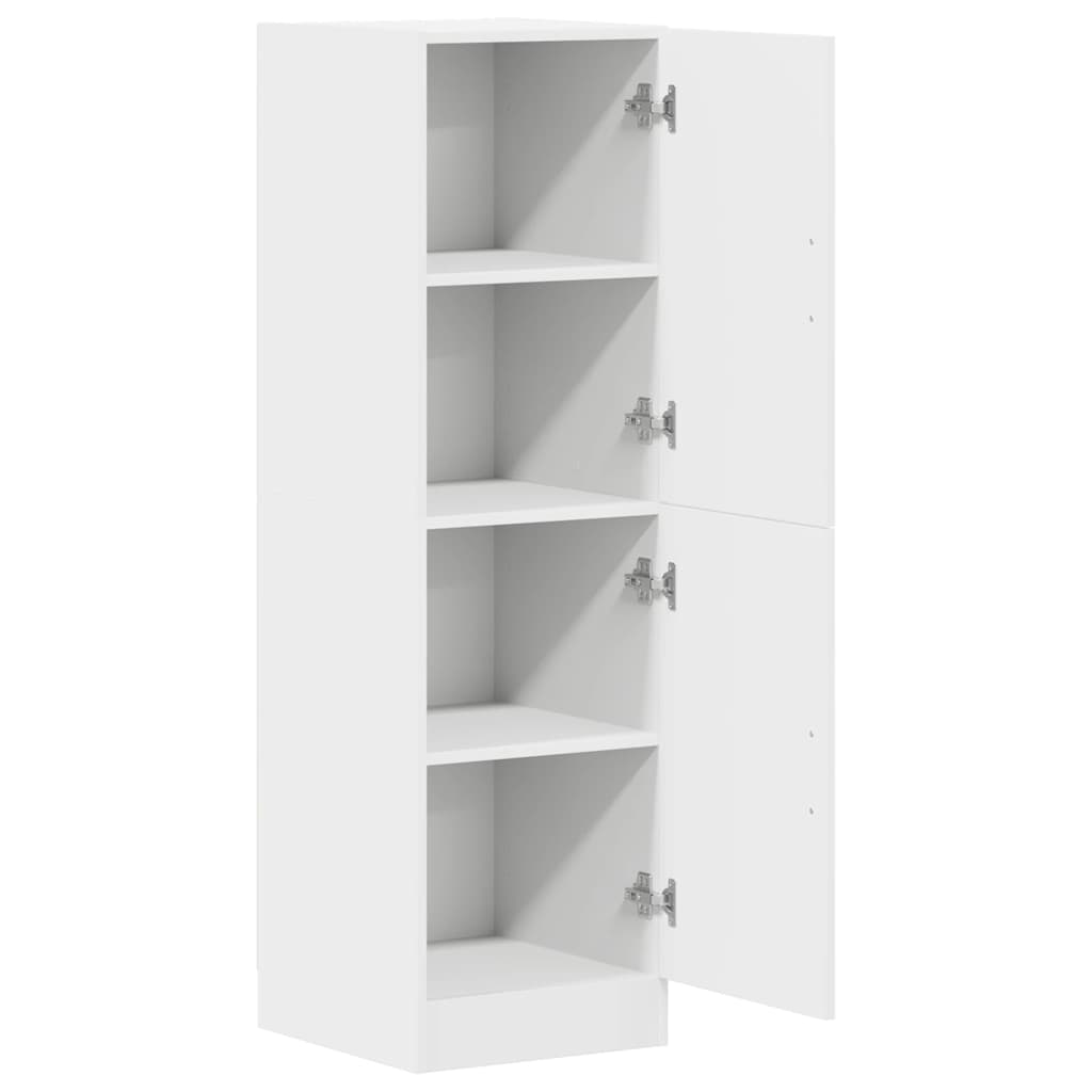 Vidaxl Szafka Kuchenna, Biała 38X41,5X131,5 Cm Materiał Drewnopochodny
