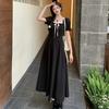 Large Size Women's Clothing French Front Shoulder Square Neck Short Sleeve White Dress Summer Thin Waist Cover Meat Age Reduction Long Skirt