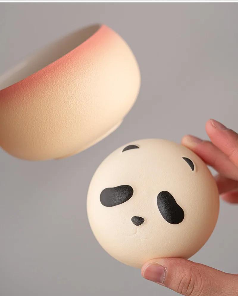 Panda Ceramic Mug Office Tea Separation Cup Creative High Appearance Level Girls Coffee Cappuccino Friend Birthday Gift