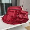 Lace Lace Sun Hat Temperament Elegant Pearl Flower Bucket Hat Ladies Summer Breathable Sun Hat