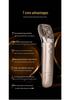 Golden Rice Facial Microcurrent Device: Home Beauty Massager & Skin Scraper Cleanser