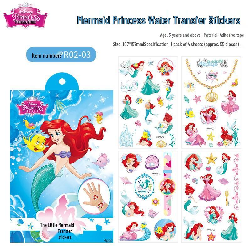Wundervolle Elsa Prinzessin Wasserdichte Tattoo-Aufkleber für Kinder - Leicht zu entfernen, Allzweck-Spaß!