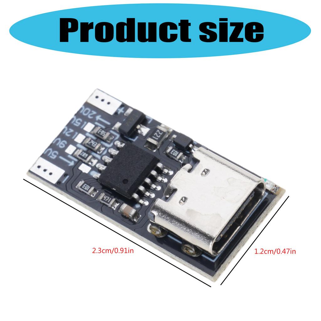 Fast Charging Protocol Triggering Module With 4 Adjustable Voltages PD Compatible One Button Operation Lightweight Design