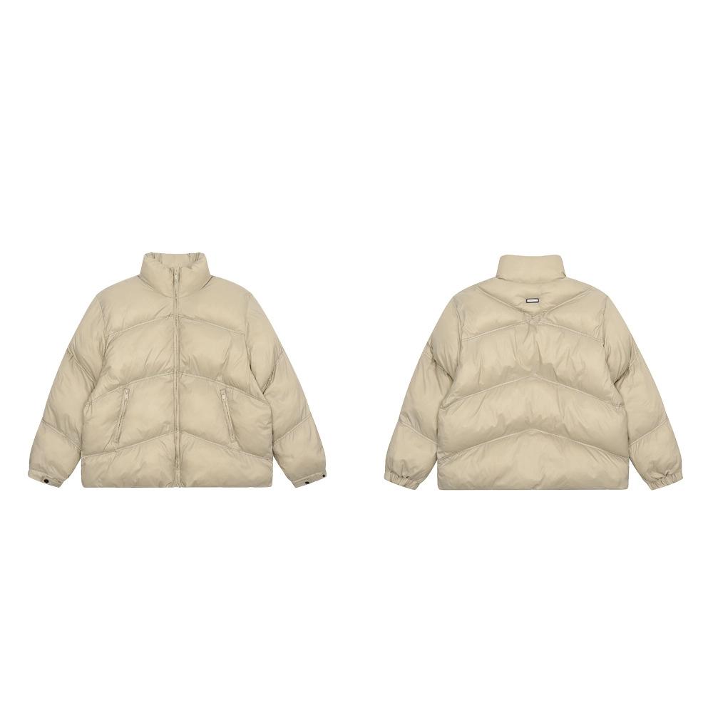 

Металлический значок в американском стиле Легкое флисовое пальто с воротником-стойкой и хлопковой подкладкой Хлеб для мужчин Теплая утолщенная хлопковая куртка XL хаки