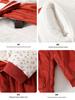 Autumn/Winter 150g Cotton Baby Bowknot Padded Jumpsuit - Princess Style