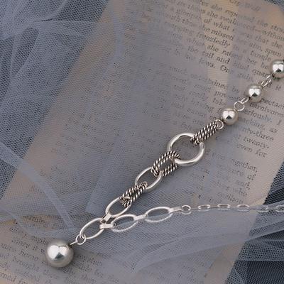 1PC Collana Moda Vintage Festa Semplice Elegante Perlina Rotonda Ciondolo Coppie Gioielli Regali di Compleanno