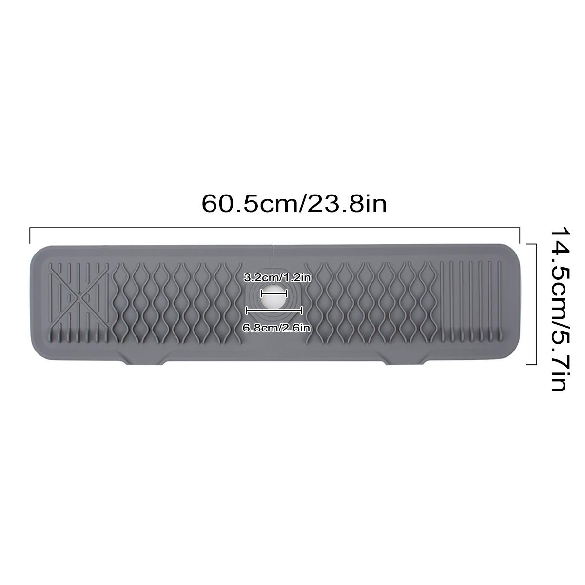 

Leeseph кухонный силиконовый коврик для крана раковины, удлинитель для защиты от брызг для крана раковины, впитывающий коврик для защиты раковины, кухонные гаджеты серый