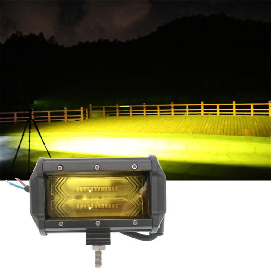 1Pcs 4D 5" 72W Car LED Work Light Spot Lamp For Car Truck SUV OffRoad Pickup ATV