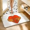 Soft Absorbent Non-Slip Rug Donut Dachshund Cartoon Floor Mat Home Decor Doormat Bedroom Floor Mat Shower Carpet