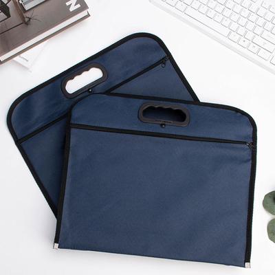 Hand Tote Briefcase Information Bag Storage Canvas File Bag Document Bag Conference Bag Handbag