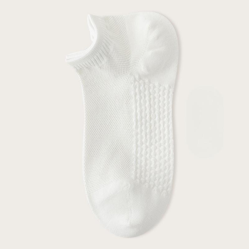 Women's Autumn Short Socks, Antibacterial, Shallow-mouthed, Sweat-absorbing, Breathable and Non-removable, As Well As Summer Boat Socks