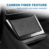 ABS Carbon Fiber Wireless Charging Frame Trim Cover For Tesla Model 3 Highland 2025 Model Y Juniper 2025 Interior Accessories