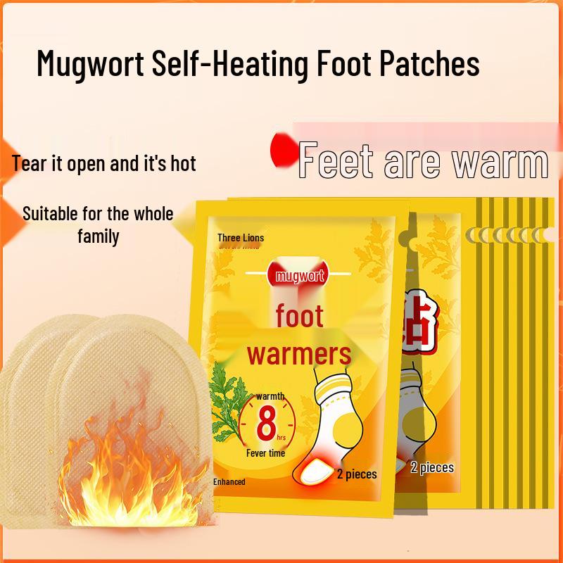 Beifuß Selbsterwärmende Fußpolster für Frauen - Winterwärme Heizsohlen