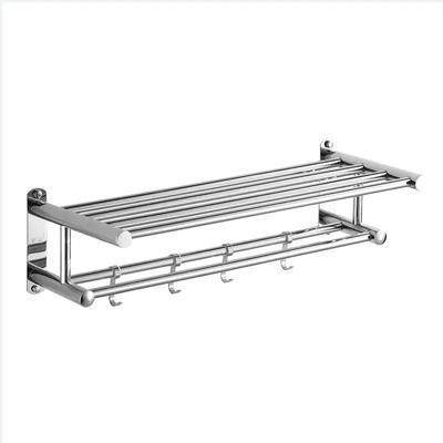 40/50/60cm Towel Rack with  Movable Hooks Steel Bathroom Kitchen Towel Holder Wall Mounted Towel Rack for Home Hotel Accessories