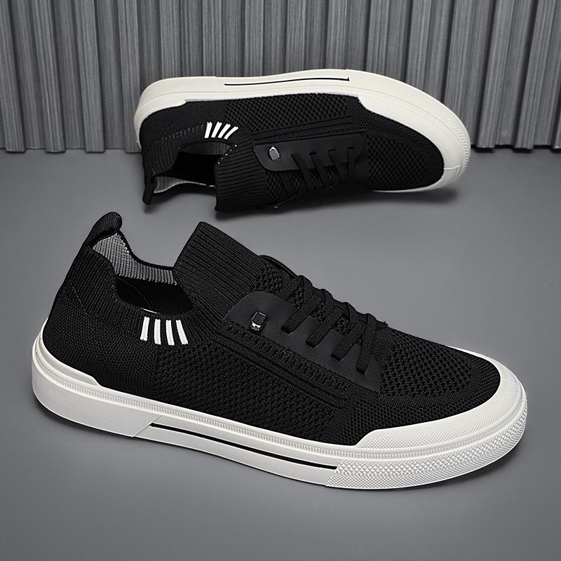 Mens Running Shoes Breathable Knit Sport Sneakers Cushion Casual Gym Athletic Trainers Outdoor Jogging Skateboard Shoes