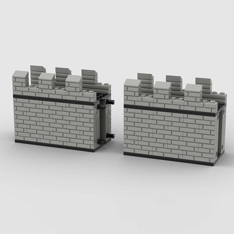 Non-Toxic Moc Medieval Ancient Watchtower Building Blocks Kit Castle Expand Soldiers' War Defense Base Twon Toy For Children Birthday Gift