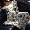 Minions Bananas Blanket Soft Throw Blanket For Home Bedroom Bed Sofa Travel Office Solid Christmas Blanket