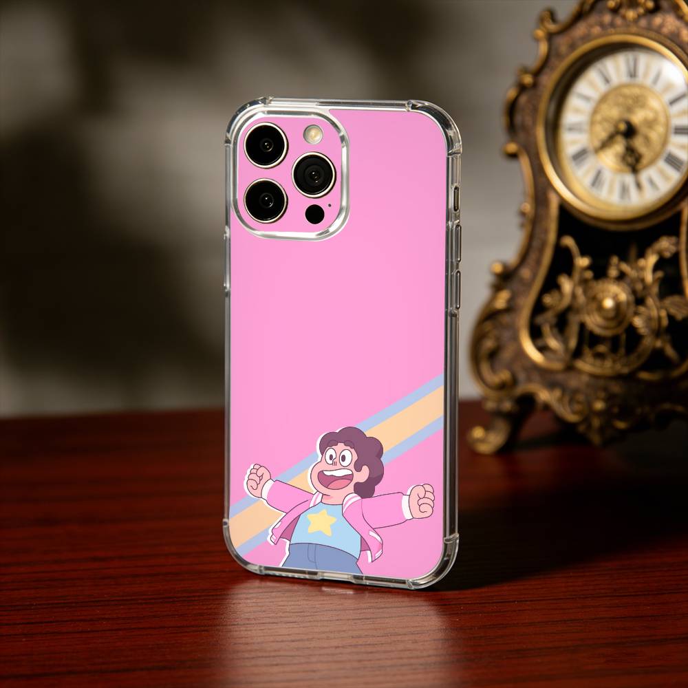 Cartoon Warm S-Steven U-Universe Phone Case For iPhone17,16,15,14,13Pro Max,us,Soft Silicone Transparent Cover
