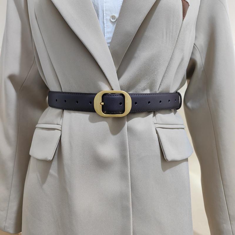 Leather Genuine Handmade Waist Belt Classic Pin Clasp Commuter Style Supplies