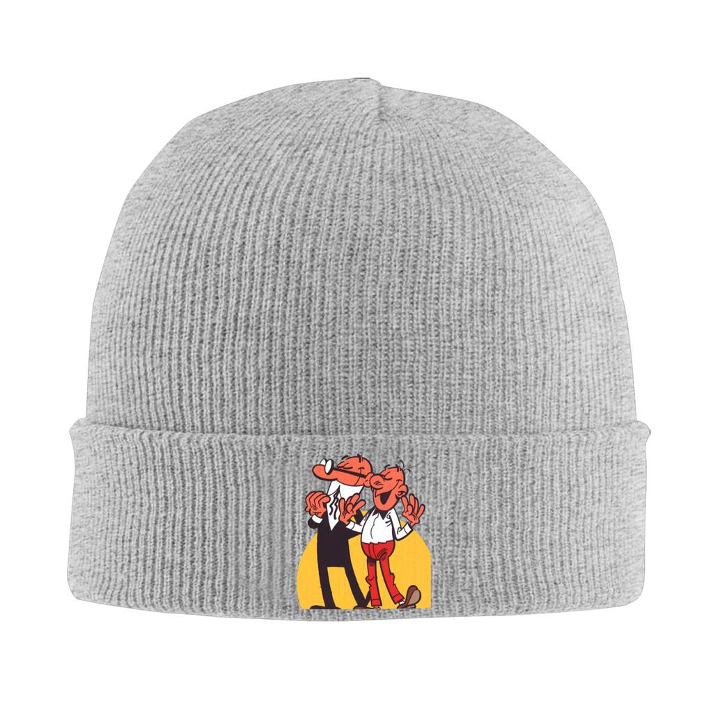 Mort Phil Mortadelo y Filemón Beanie Hats Bonnet Hats Female Male Vintage Outdoor Skullies Beanies Thermal Elastic Caps