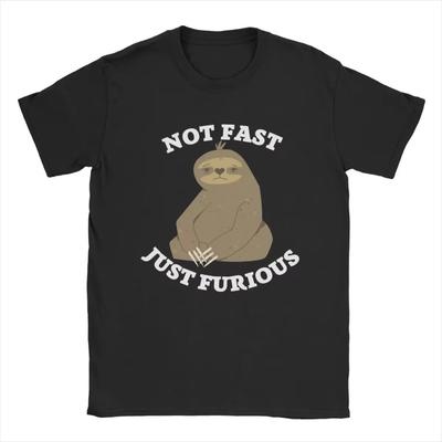Neuheit Nicht Schnell Nur Furios T-Shirts Herren Rundhals Baumwoll T-Shirt Kurzarm T-Shirt Geschenkidee Tops