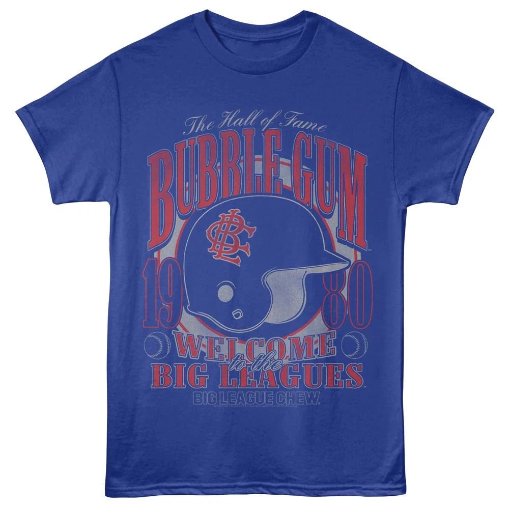 Big League Chew Hall Of Fame Bubble Gum Baseball Helmet Men s T shirt XL