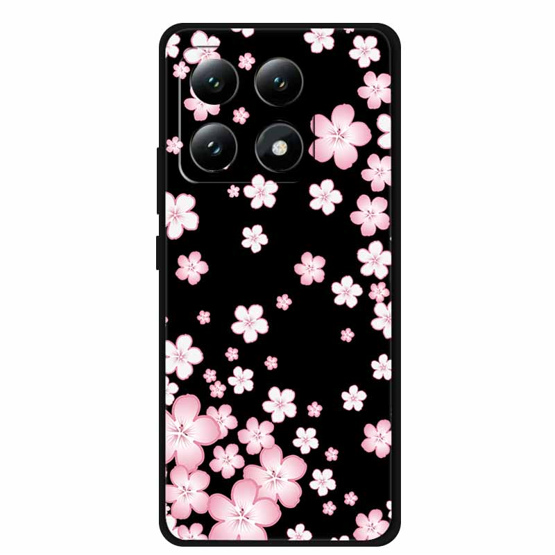 For Xiaomi 15T 5G Case Colorful Flowers Soft Silicone TPU Back Case For Xiaomi 15T Pro 5G Capa Boho Colorida Anti-Scratch Cover