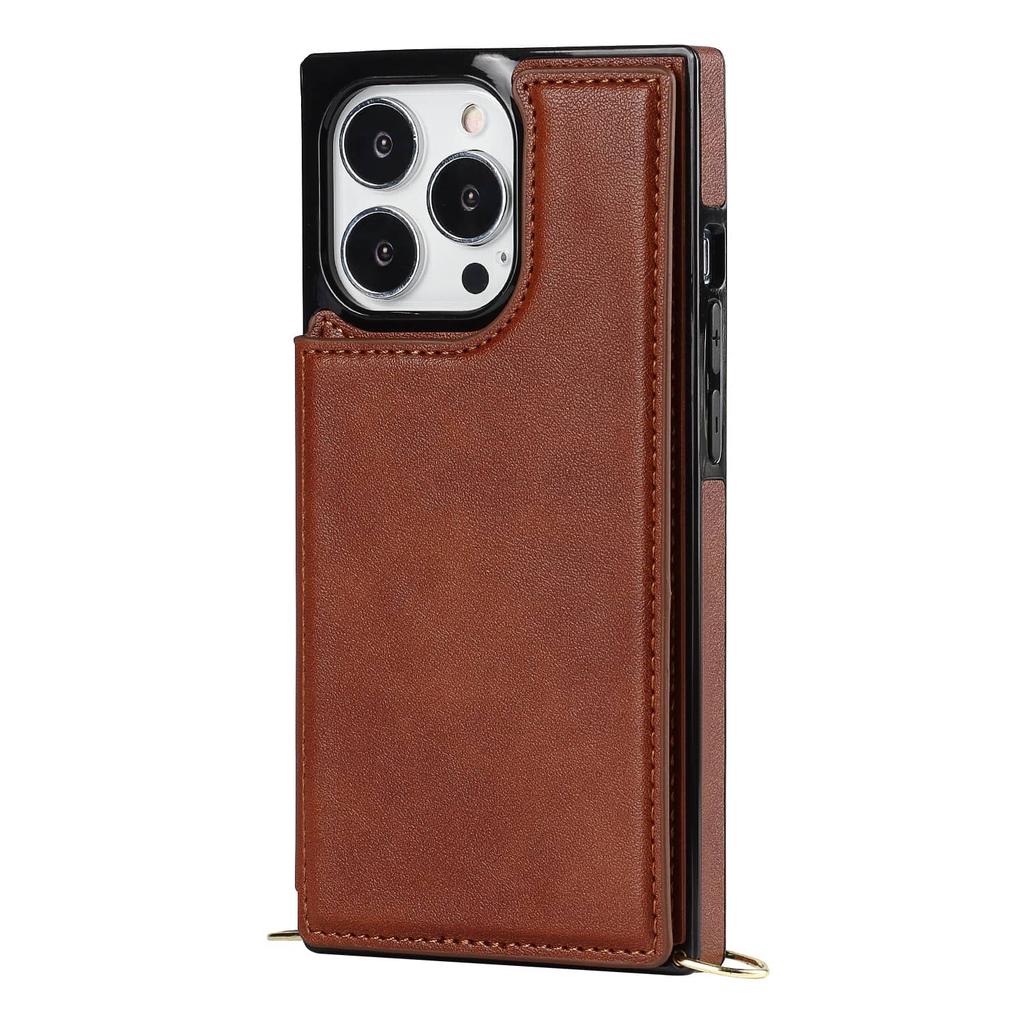 Crossbody Wallet Case for iPhone 14 13 12 11 Pro Max 13 Mini SE 2025 X XS Max XR with Card Slot Holder, Magnetic Flip Folio Case