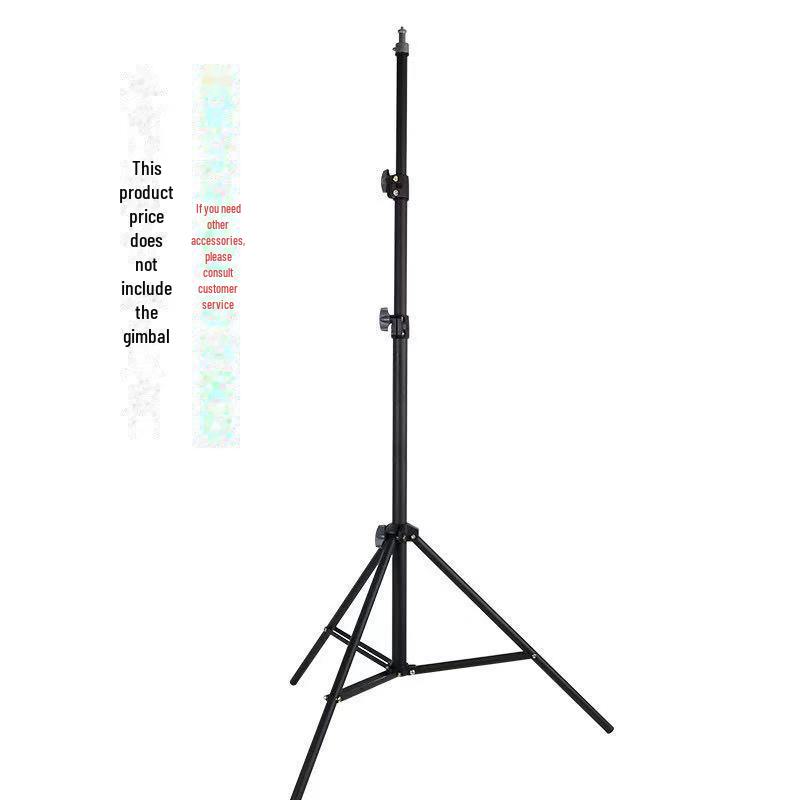 Carbon Steel Tripod Light Stand, 2.1m, Frosted Heavy-Duty for Mobile Photography