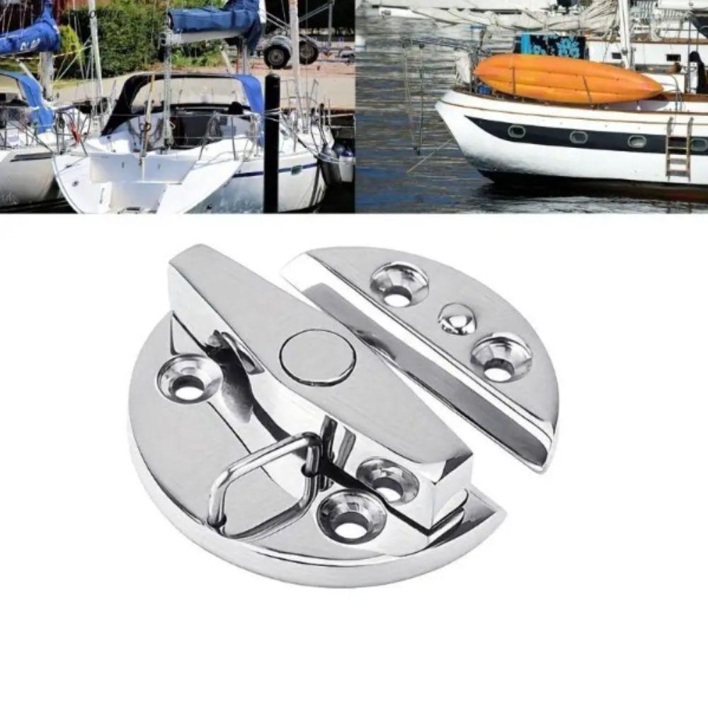 316 Stainless Steel Marine Cabinet Lock Round Shape Boat Hardware Accessories  Nautical Use