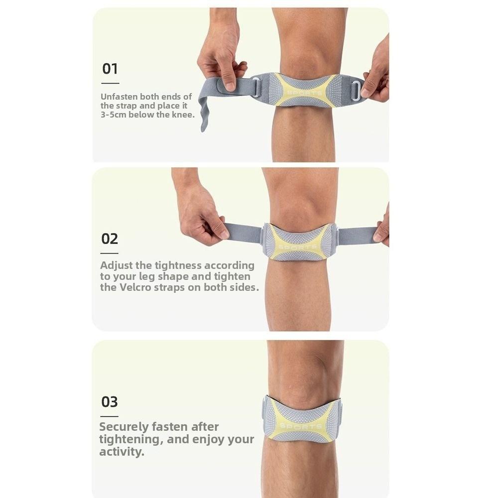 Breathable Patellar Support Strap Sweat-Wicking Sport Knee Wrap Knee Protection Strap Basketball