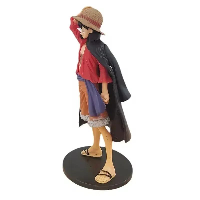 17CM animation peripheral pirate voyage king and country straw hat running Luffy model PCV ornament box modeling