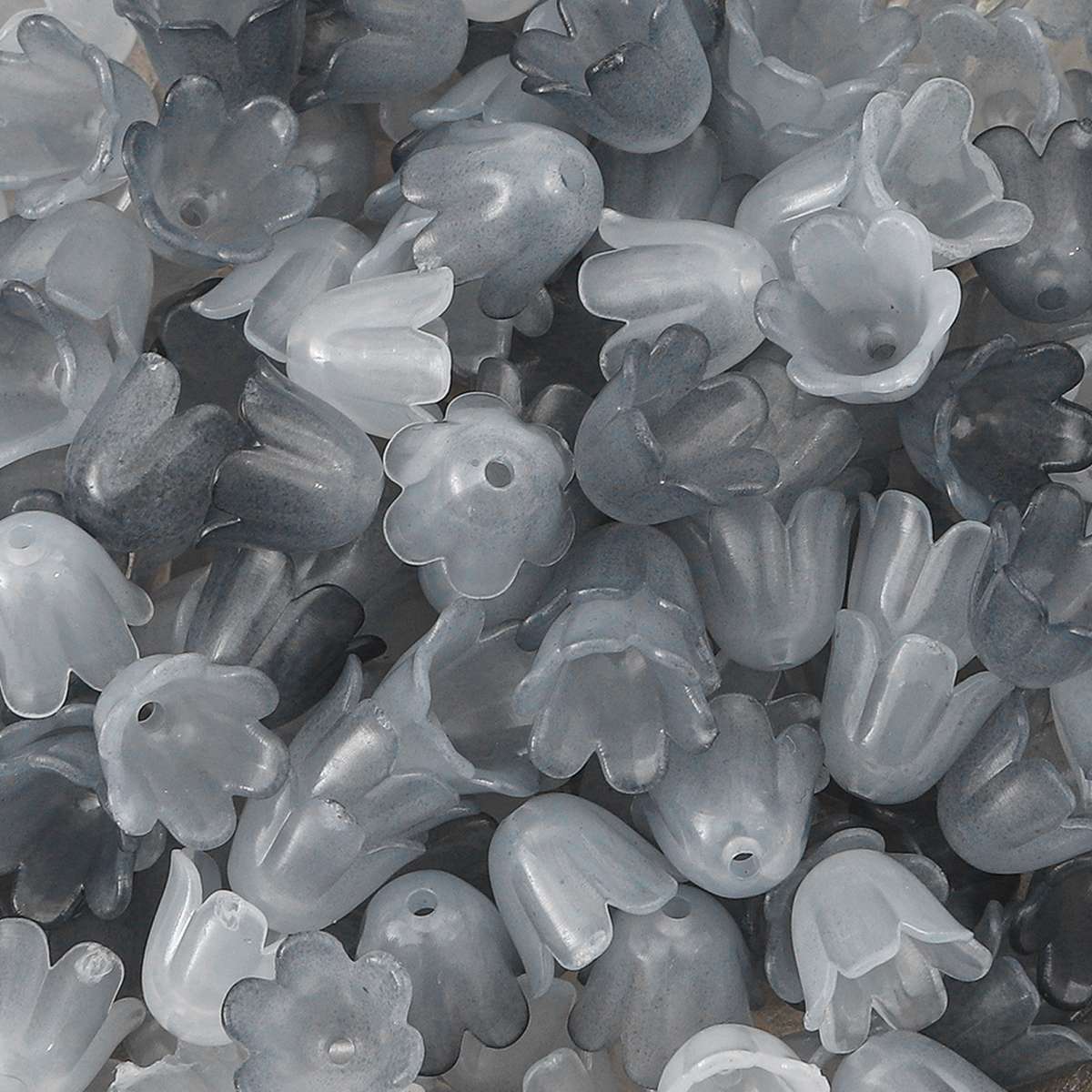 

100 шт./пакет, акриловые колокольчики, ипомея, цветы, бусины, подвески для серег, браслет, сделай сам, изготовление ювелирных изделий разноцветный